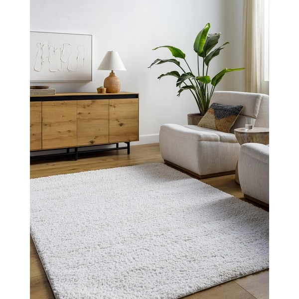 slide 2 of 7, Livabliss Sacramento Shag Mid-Century Modern Abstract Area Rug 5' 3" x 7'