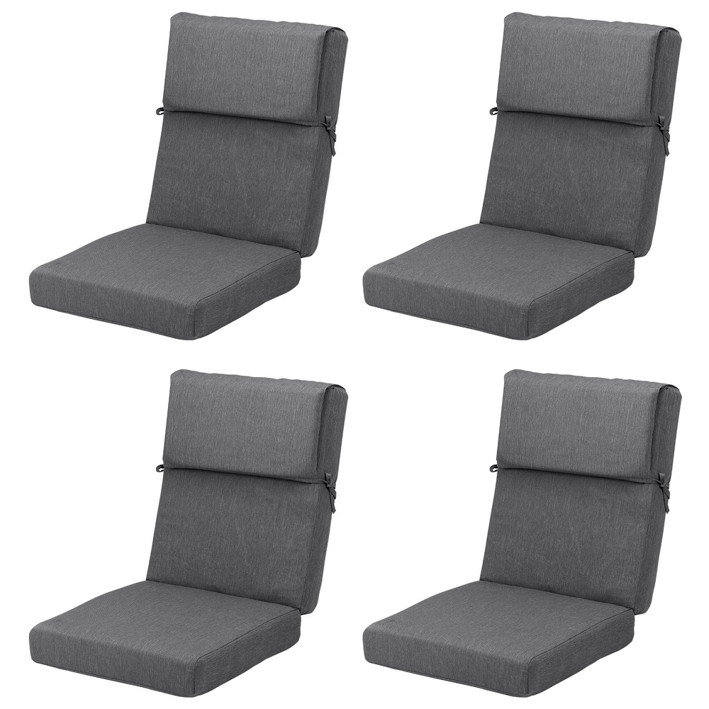Aoodor Patio High Back Chair Cushions Set of 4