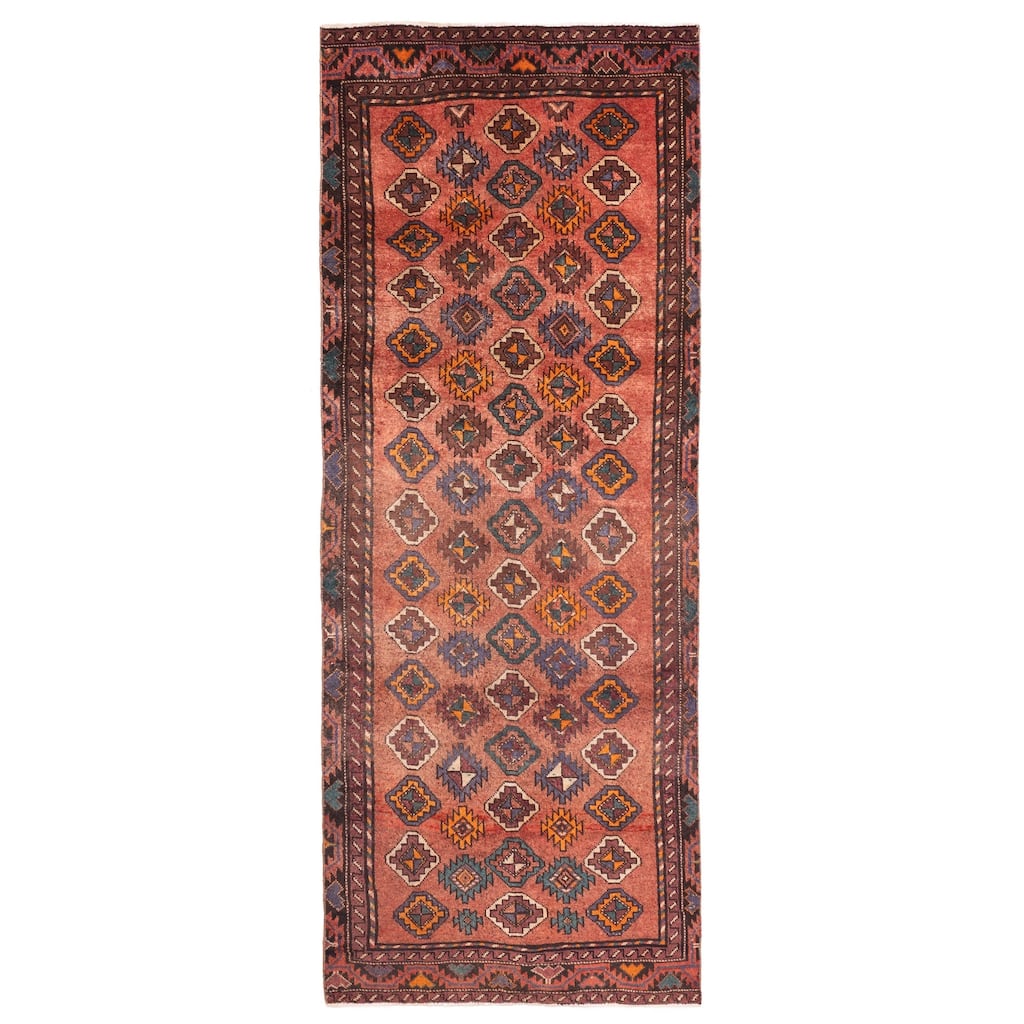 ECARPETGALLERY Hand-knotted Andelz Copper Wool Rug - 3'10 x 10'0