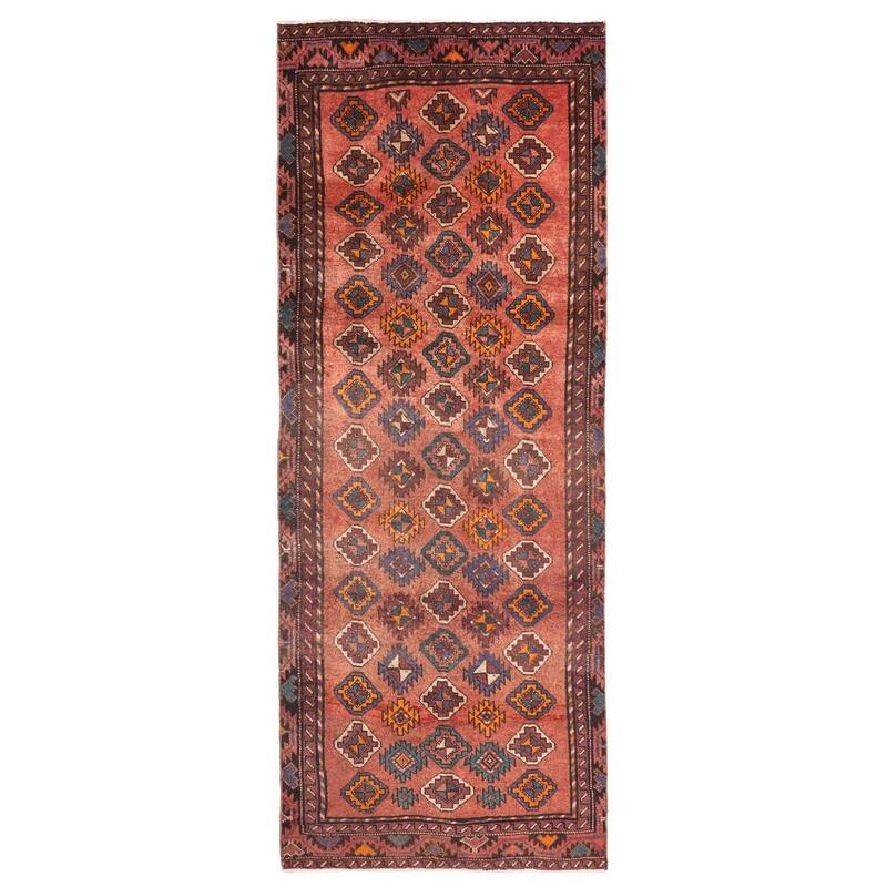 ECARPETGALLERY Hand-knotted Andelz Copper Wool Rug - 3'10 x 10'0