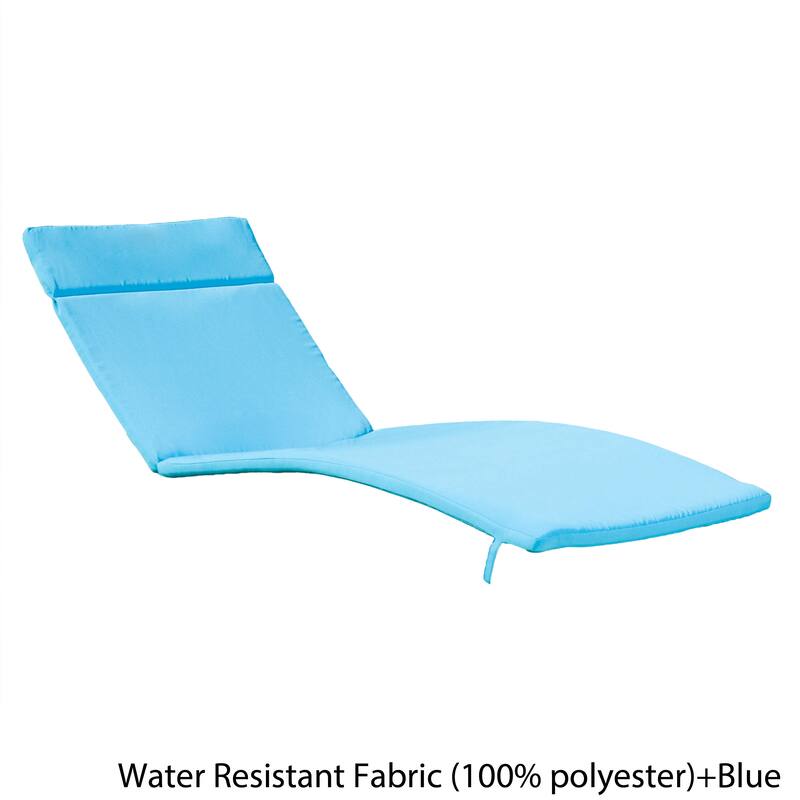 Salem Outdoor Cushion Set for Chaise Lounge - Cushions only (Set of 2) by Christopher Knight Home - 79.25"L x 27.50"W x 1.50"H