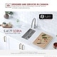 preview thumbnail 8 of 14, STYLISH 9 inch Single Bowl Undermount and Drop-in Stainless Steel Kitchen Sink - 9" x 17.75" x 5"