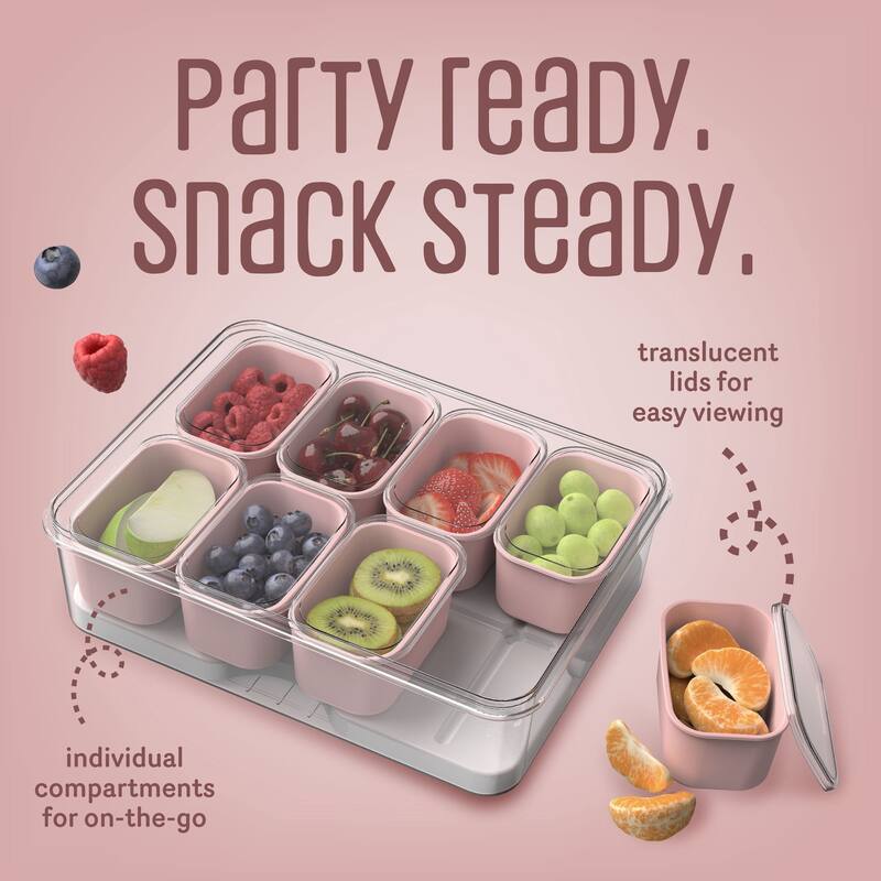 COOK WITH COLOR Snackle Box for Kids Lunch Box and Snack Container