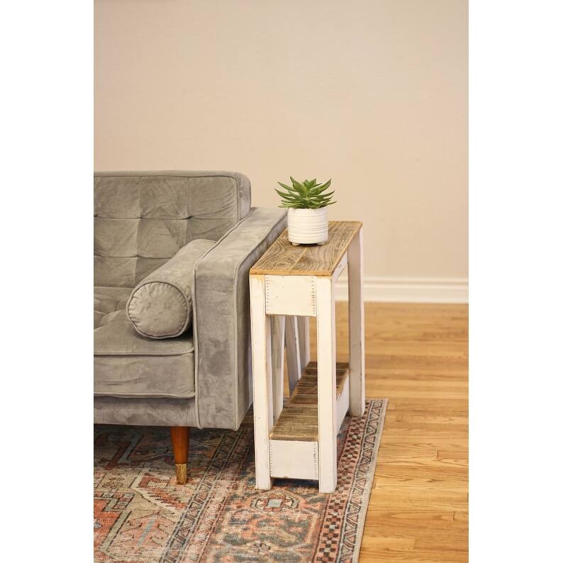 White Combo A-Frame Accent table