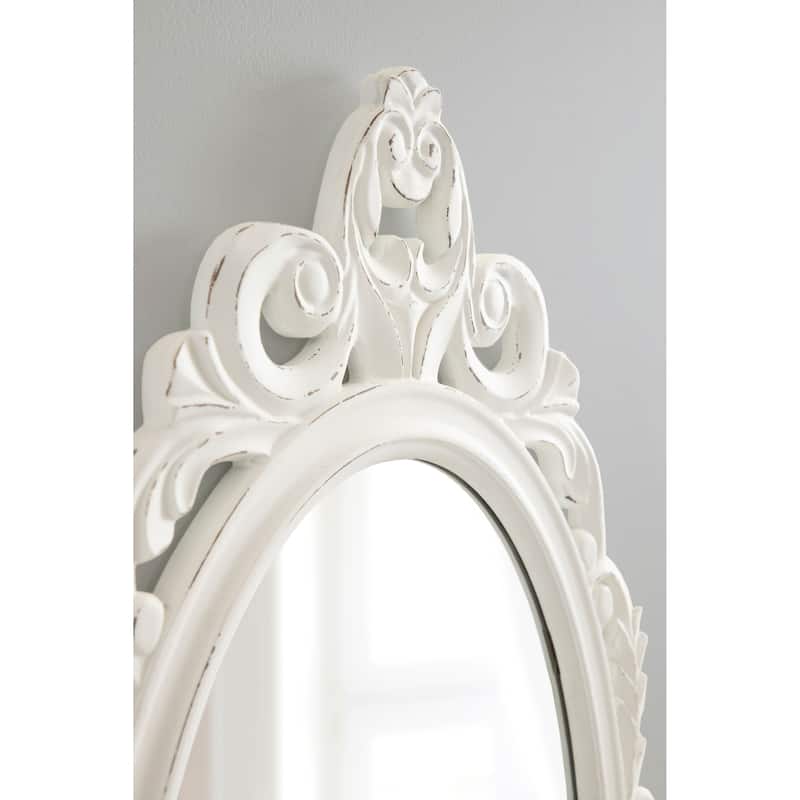 Kate and Laurel Pietra Carved Wall Mirror - 20x32
