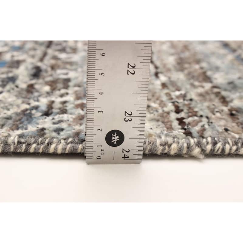 ECARPETGALLERY Hand-knotted Mystique Multi Color Viscose, Wool Rug - 2'6 x 8'3