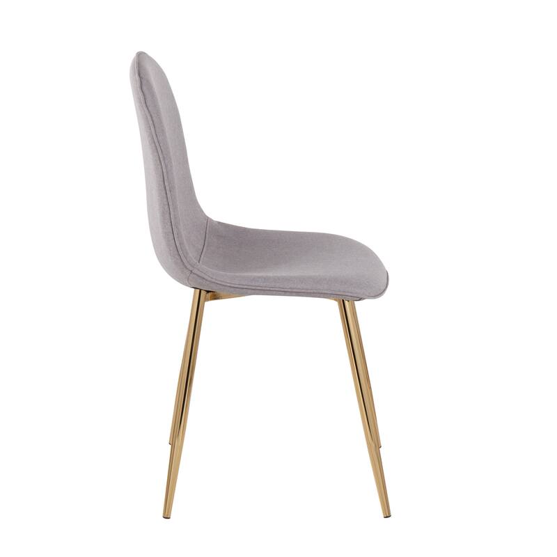 Silver Orchid Stone Gold Dining Chair - Set of 2