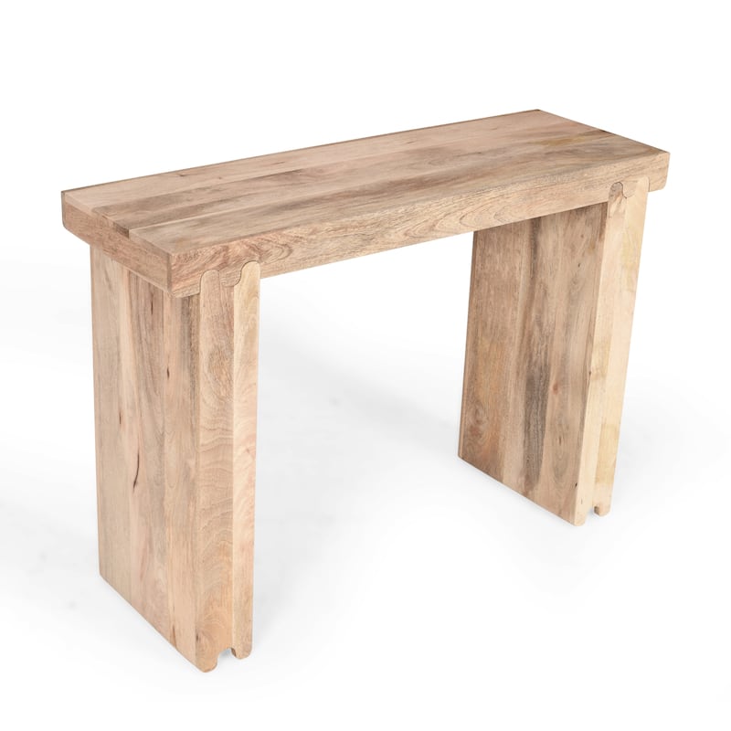 45" Thickened Farmhouse Mango Wood Console Table