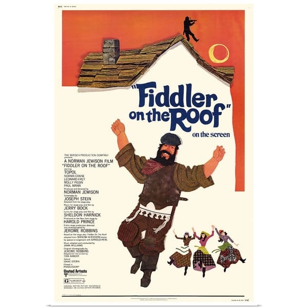 Shop Fiddler On The Roof 1972 Poster Print Overstock 24132789