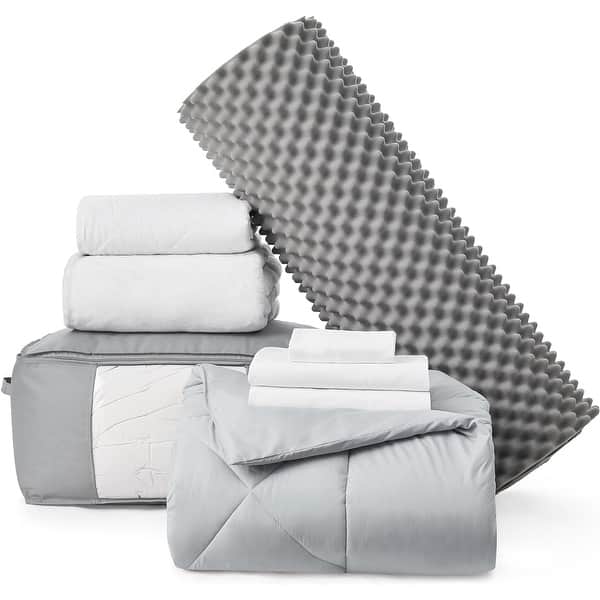 Twin XL College Bedding Package - Basic Dorm Necessities - Bed Bath ...