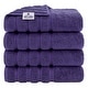 preview thumbnail 123 of 148, American Soft Linen 100% Cotton Turkish Bath Towels Large, 4 Pack Luxury Hotel Spa Quality Turkish Bath Towels Bathroom Sets Purple