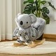 preview thumbnail 18 of 18, Rabbit Rocking Horse with Sounds, Safety Belt, and Poplar Wood Base, Ages 18-36 Months, ASTM Certified