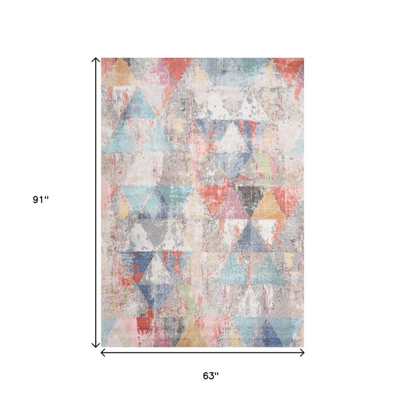 HomeRoots Geometric Modern Rectangle Area Rug