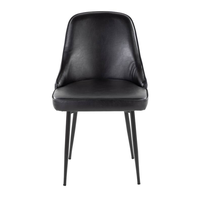 Silver Orchid Naldi Faux Leather Dining Chair - Set of 2