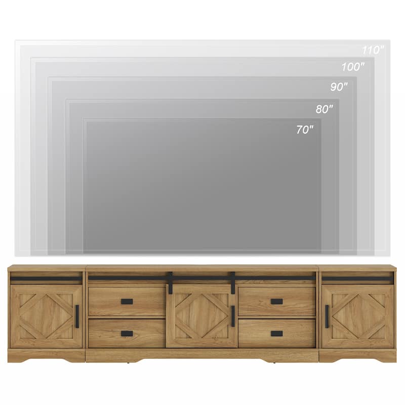 Modern Farmhouse TV Stand for up to 85" 110" 140" TVs