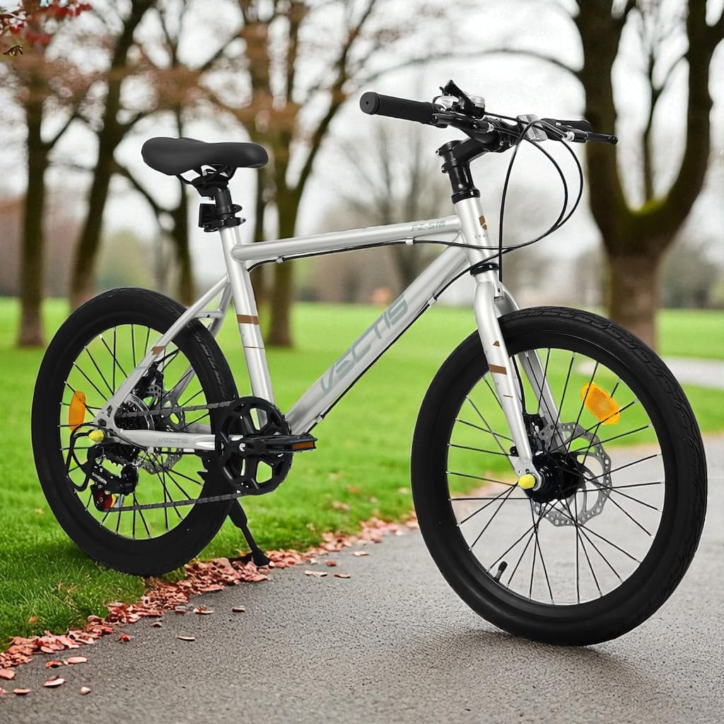 20 Inch Kids Road Bike, Boys & Girls Bicycle Ages 6-12, 7-Speed Steel Frame with Dual Disc Brakes