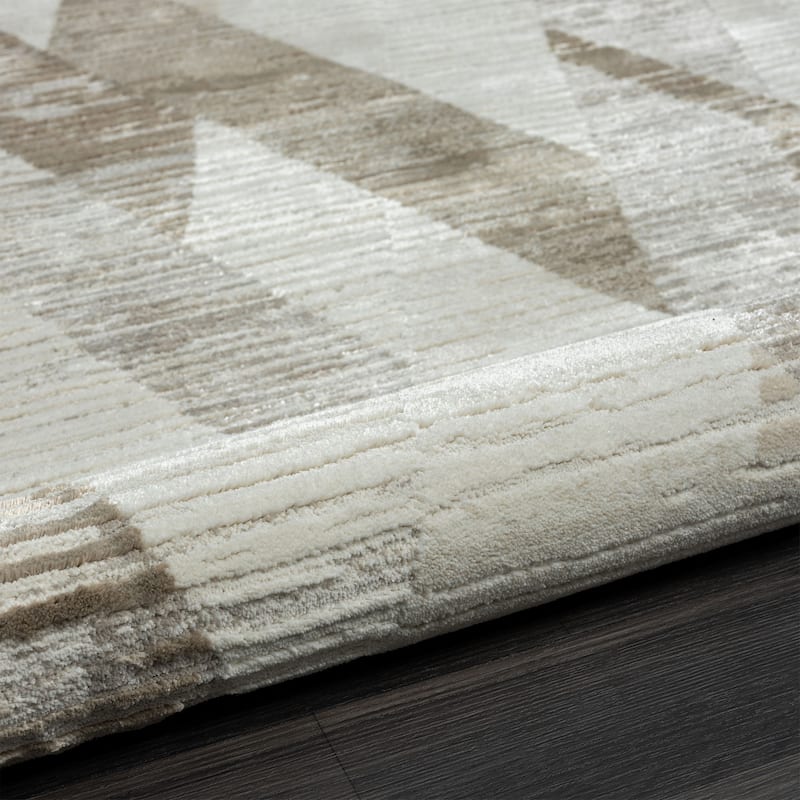 Sevita Gray Modern Contemporary High-Low Textured Indoor Area Rug