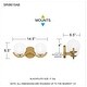 preview thumbnail 8 of 6, Spherical 2-Light Aged Brass Bath Light