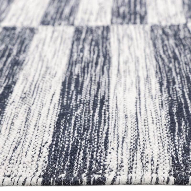 Overton Handmade Modern Contemporary Striped Area Rug