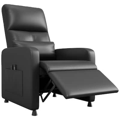 Adjustable Electric Power Recliner Chair, PU Leather Single Sofa for Living Room