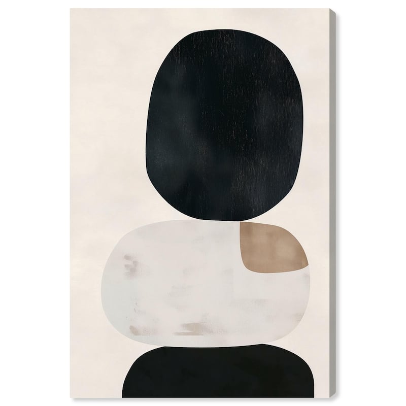 Pebble Pillars II Canvas by Art Remedy, Gallery Wrapped - 20" x 30"