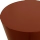 preview thumbnail 3 of 2, Uttermost Hepler Gloss Terracotta Drink Table