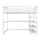 preview thumbnail 21 of 42, Full Size Wooden Loft Bed with Storage Shelves and Under-bed Desk