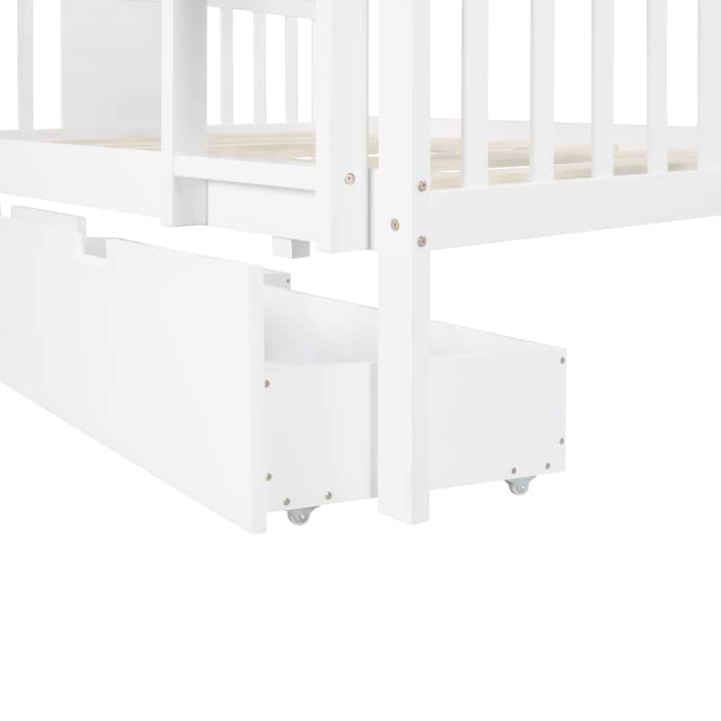 Bunk Bed with Drawers and Ladder