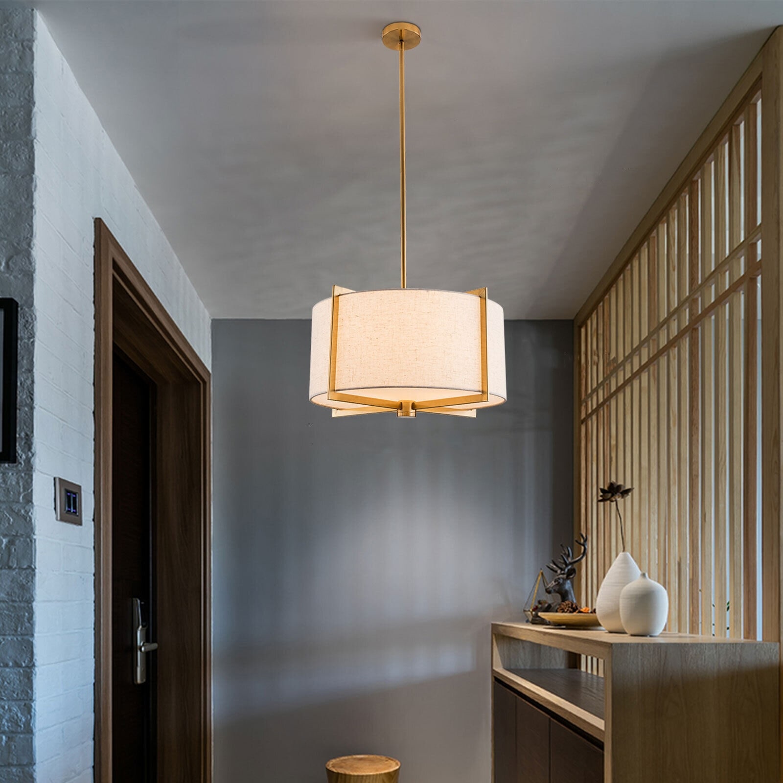 Exos double shade pendant shop