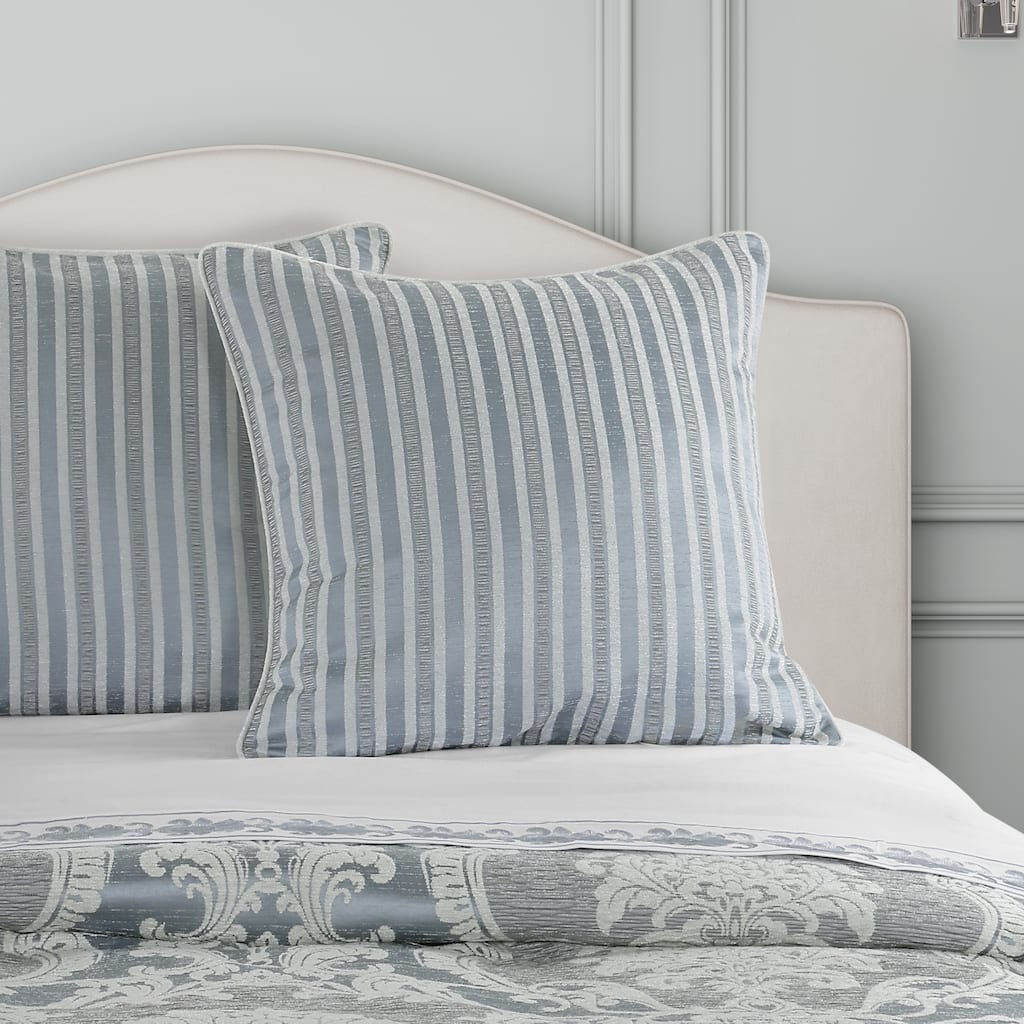 Queensbury Steel Blue Euro Sham