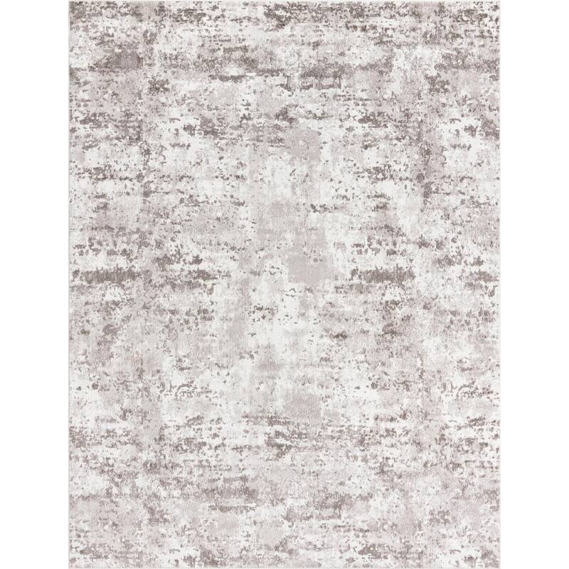 Transitional Cledo Collection Area Rug - 8'x10' - Gray-Ivory