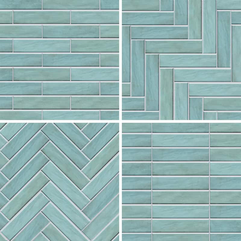 Merola Tile Tribeca Studio Watercolor 2-3/8" x 9-5/8" Porcelain Wall Tile