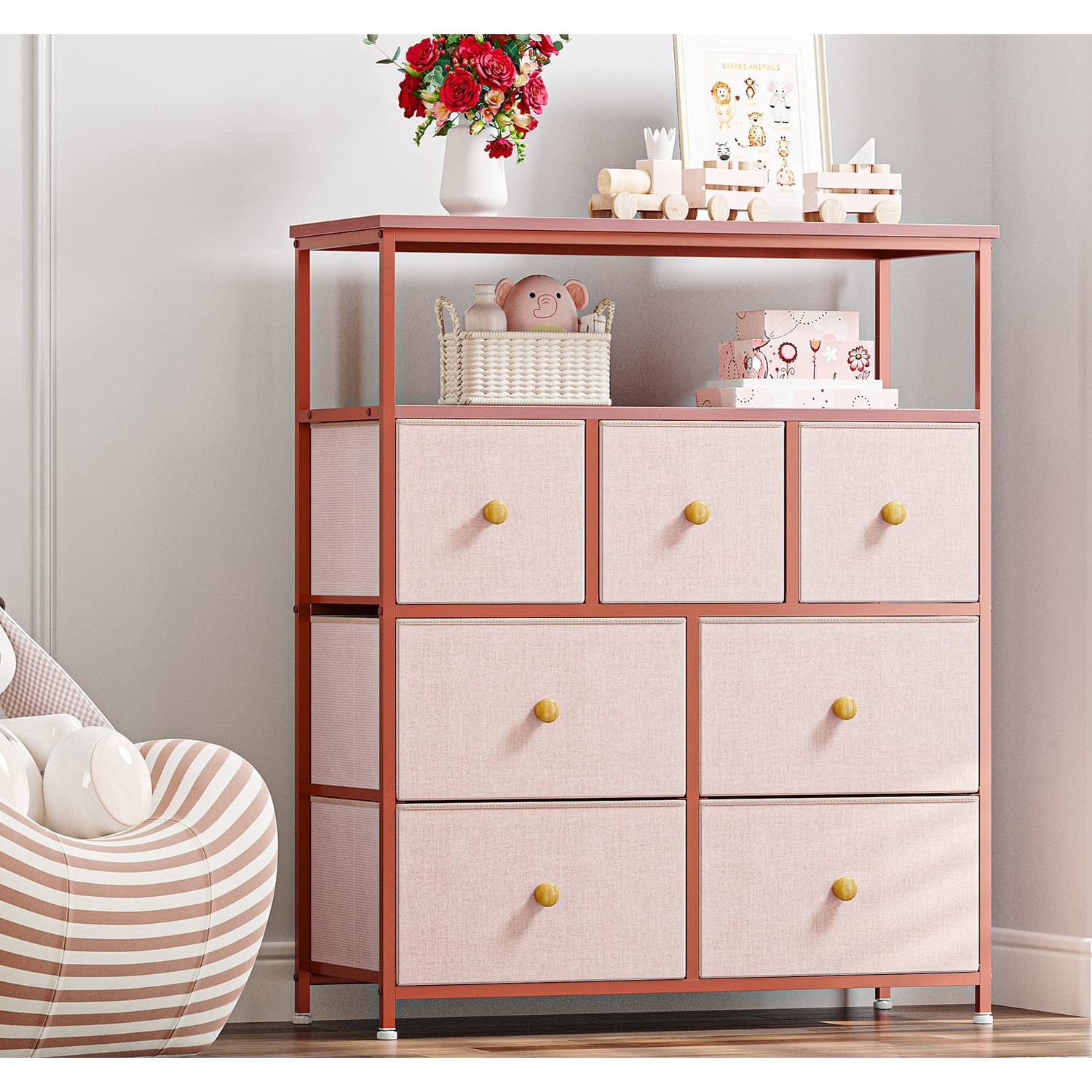 Pink Dresser for Girls Bedroom Dressers Chests of Drawers Small