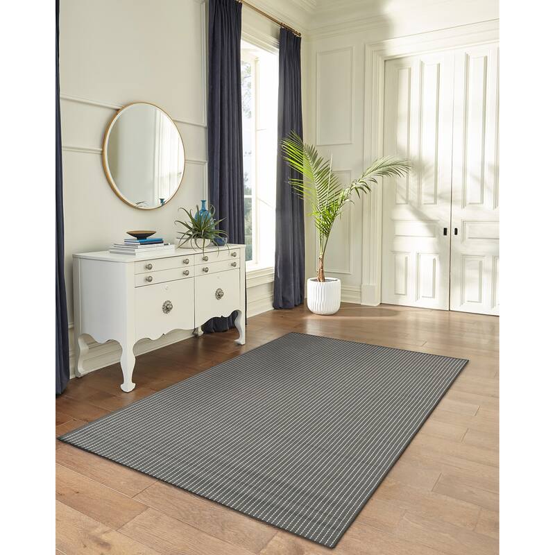 Liora Manne Carmel Textured Striped Indoor/ Outdoor Area Rug