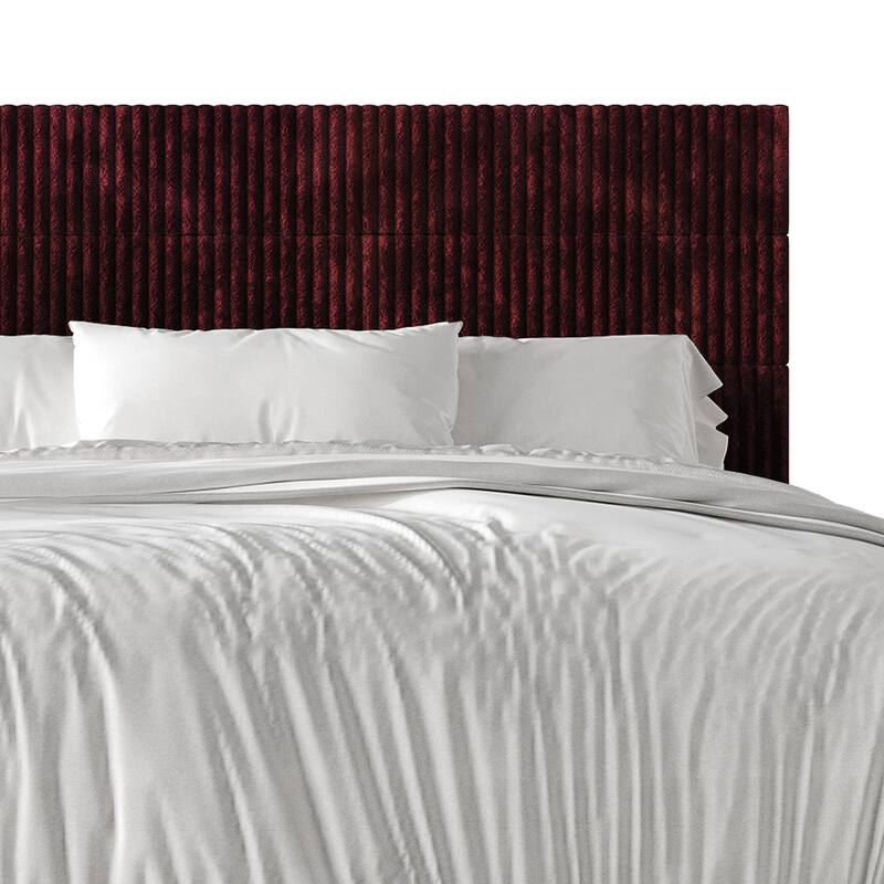 CraftPorch Corduroy Mid-Century Modern Velvet Platform Bed