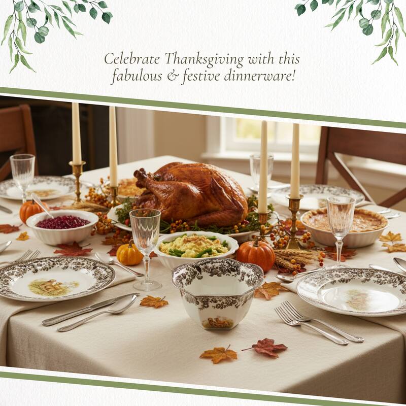 Spode Woodland 6 in Nut Bowl Assorted Animal - 6 Inch