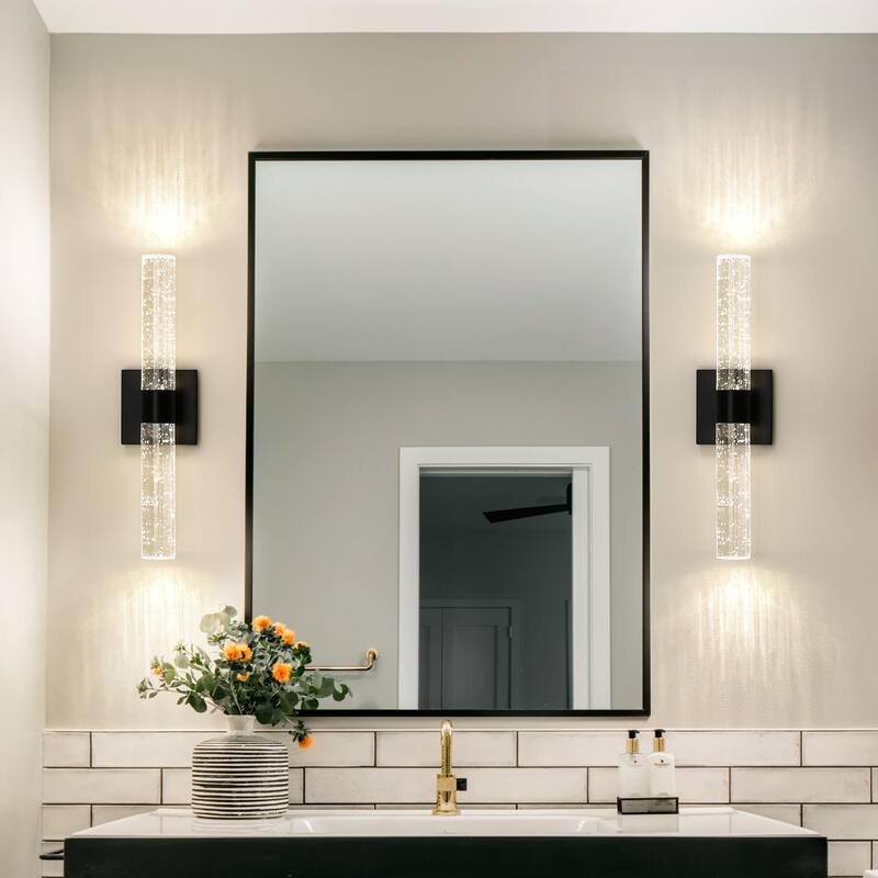Gold Wall Sconce Bathroom Vanity Light Fixture Crystal wall light