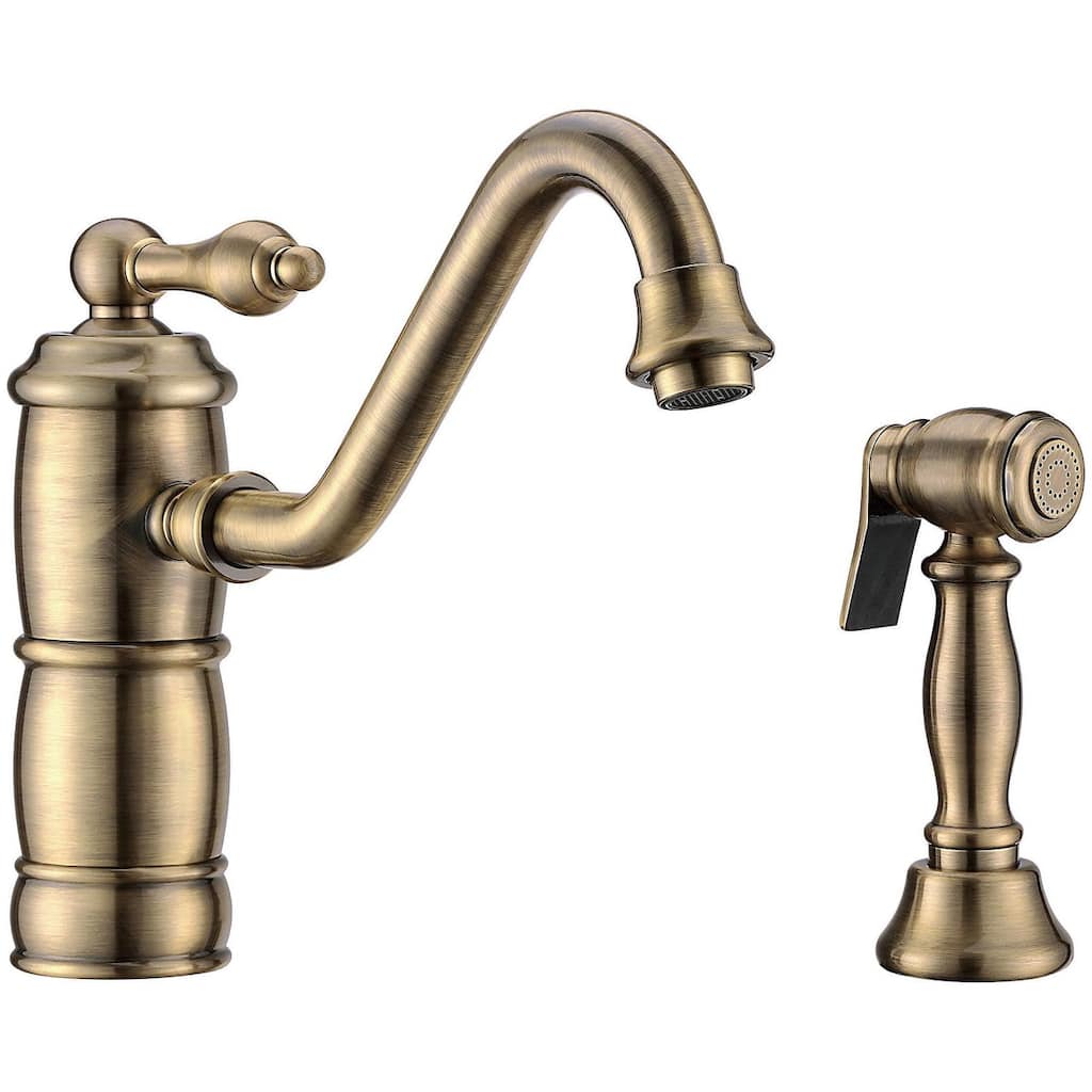 Whitehaus Vintage III Plus 1.5 GPM Single Hole Kitchen Sink Faucet -