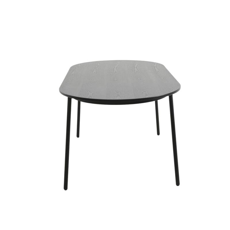 7-Piece Dining Set in White Steel Tule Collection by LeisureMod