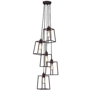 5-light Oil Rubbed Bronze Hanging Pendant
