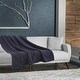 preview thumbnail 2 of 6, 60 in. x 72 in.Ink Blue Oversided Sherpa Throw Blanket(2 Pack Set of 2)