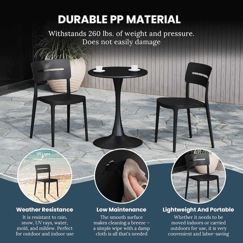 Frond and Form 4-Person Outdoor Round Dining Set
