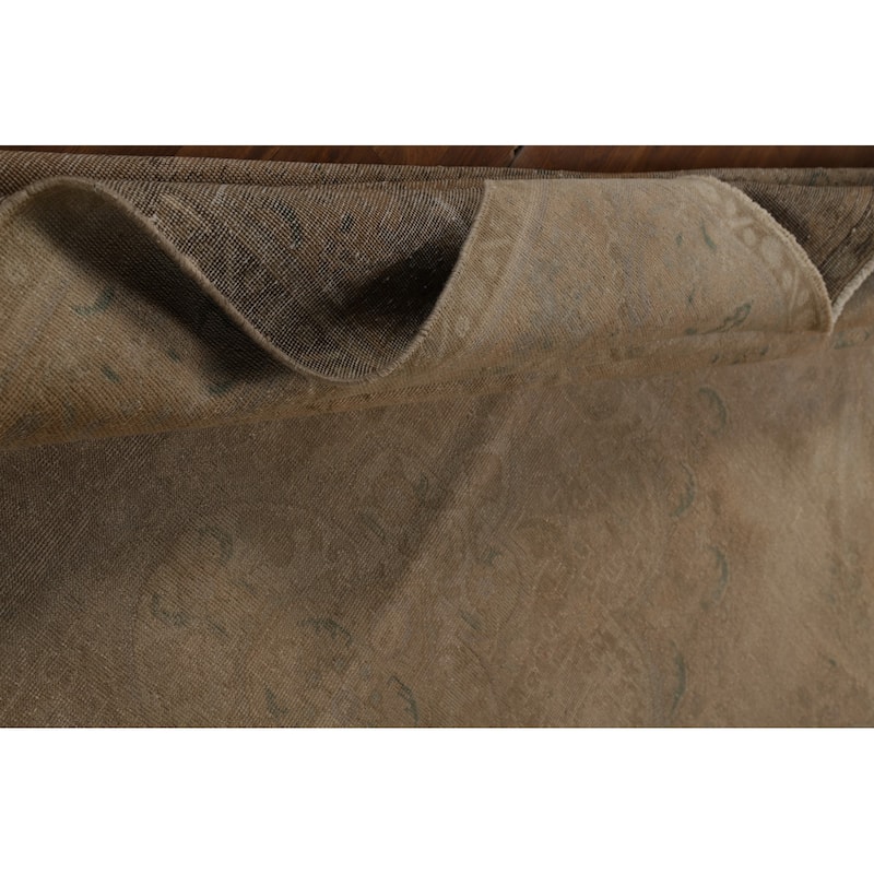 Traditional Tabriz Persian Vintage Area Rug Hand-Knotted Wool Carpet - 9'7" x 12'8"