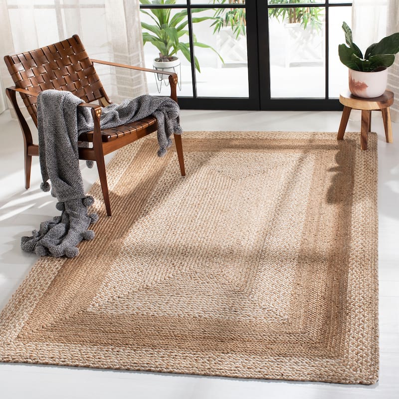 SAFAVIEH Natural Fiber Ethie Border Jute Rug - 6' x 9' - Natural