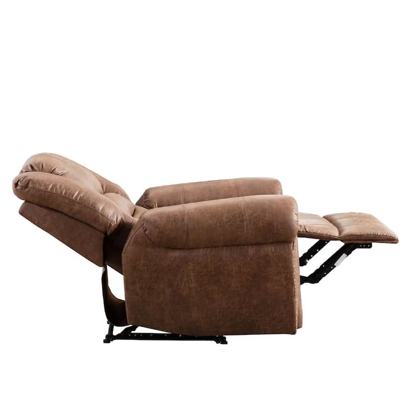 Classic and Traditional Manual Recliner Chair with Comfortable Arms and Back