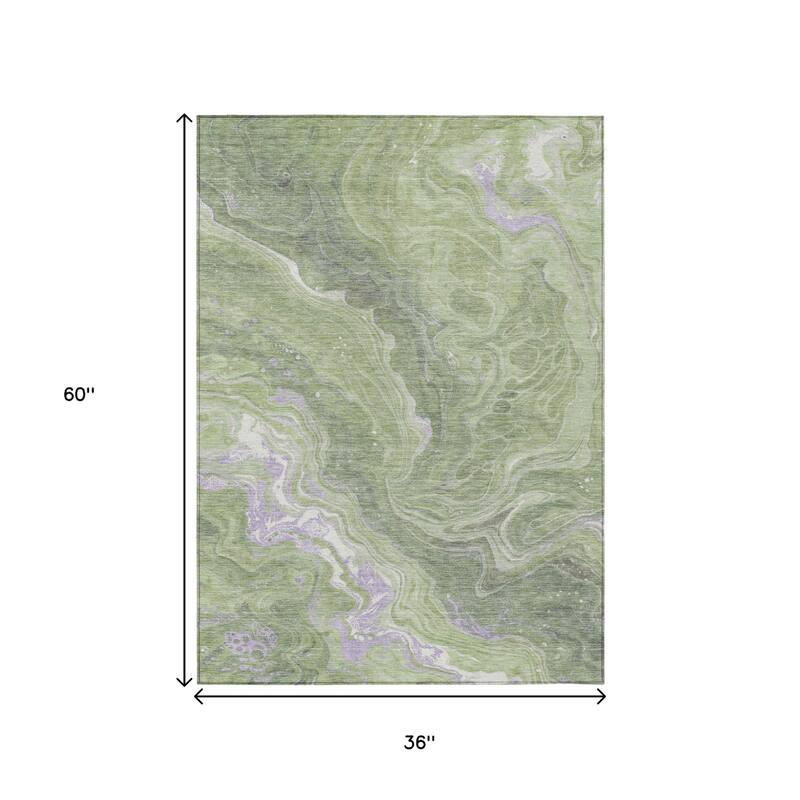 HomeRoots Abstract Transitional Rectangle Outdoor Rug