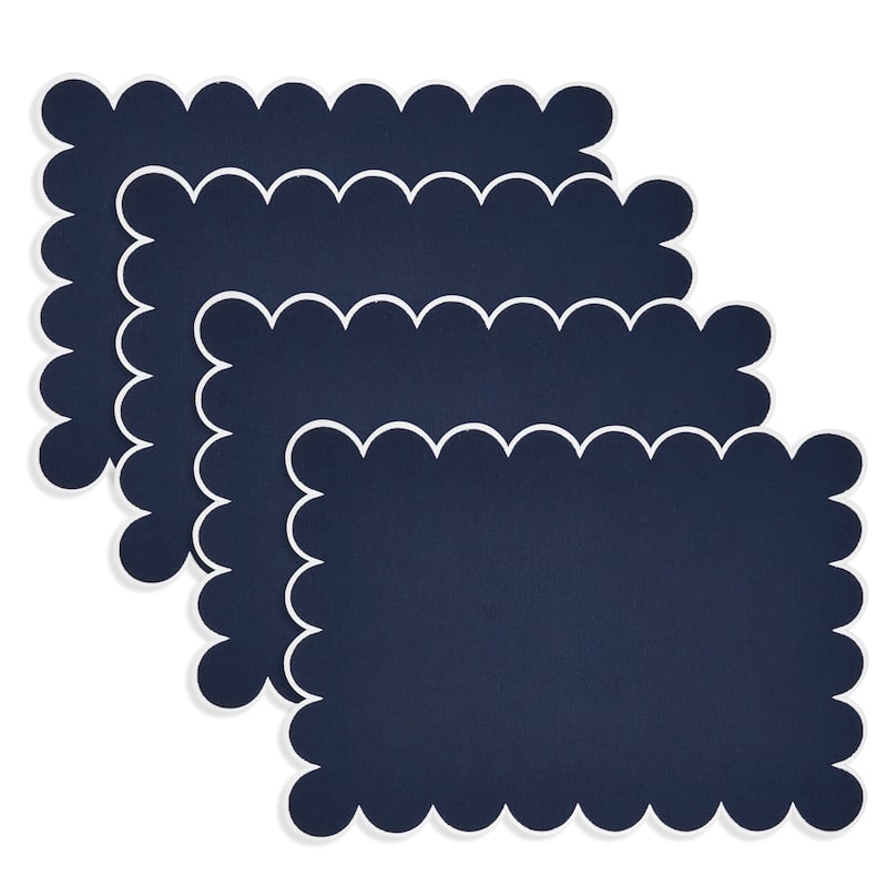 Eco Scallop Border Placemat (Set of 4) - 14"x20"