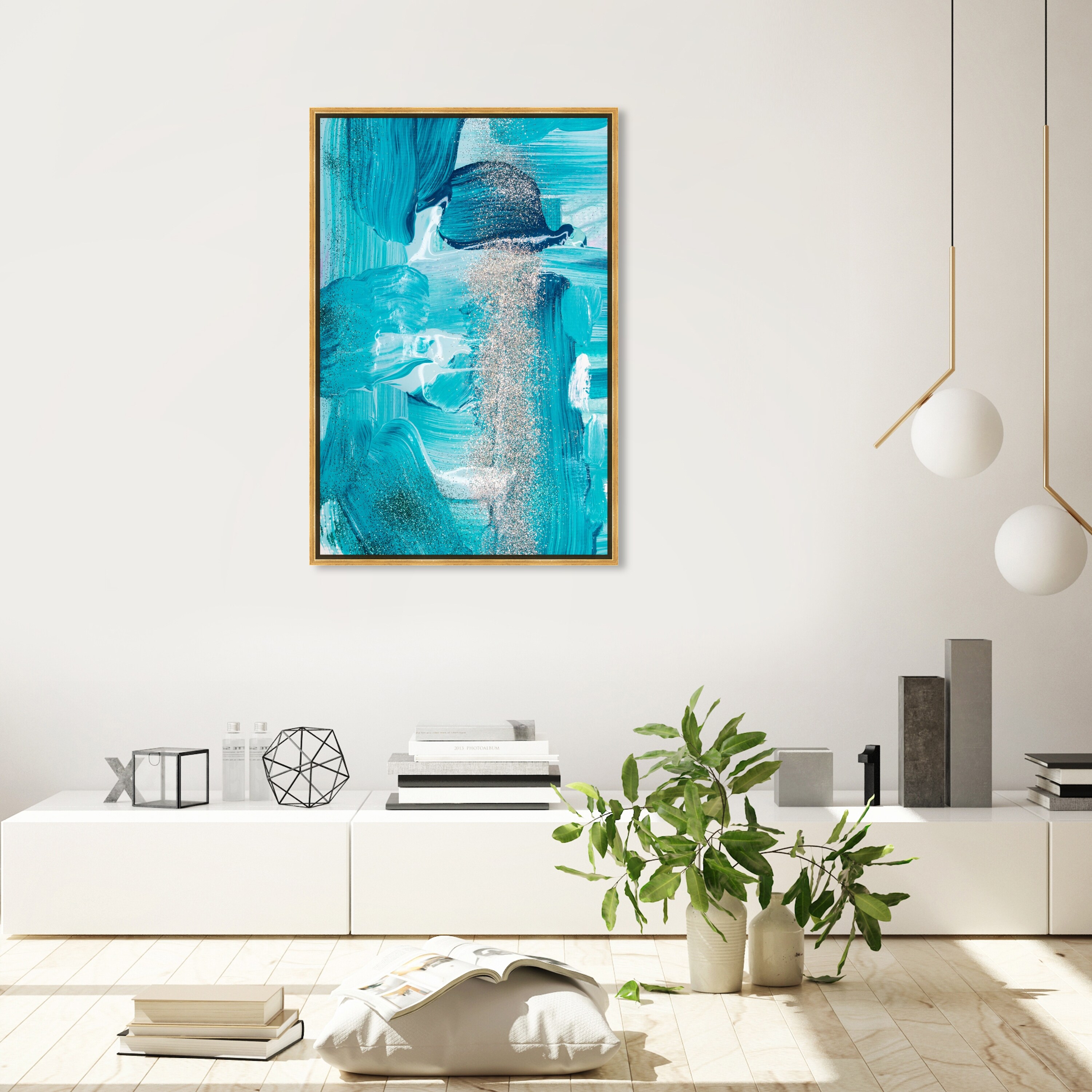 Oliver Gal Abstract That Love Feeling Framed On Canvas by Oliver