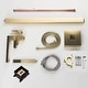 preview thumbnail 5 of 3, brushed gold floor mount tub filler free standing - 8' x 10'