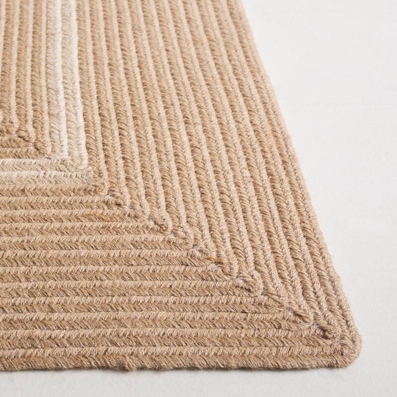 SAFAVIEH Handmade Braided Billee Jute Reversible Rug